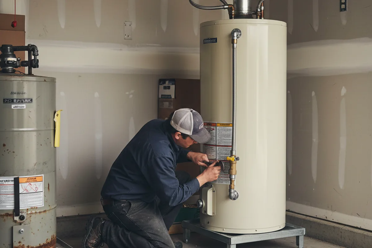 Water heater and shutoff valve replacement in Cascade